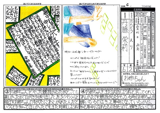 金賞　静岡県　函南町立函南小学校　6年　丹藤　栄莉